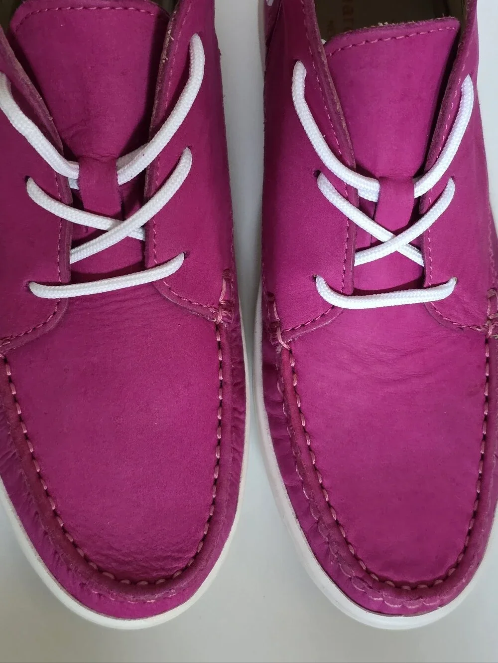 Marc Joseph NY Fuchsia Suede Moccasin Booties Girls Size 3 Youth NEW